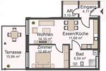 Erdgeschoßwohnung Aalen Unterkochen - 2 Zimmer, 60 m&sup2;, 1.090&euro; | Angebot:25340809