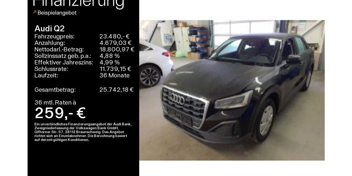 Audi Q2 42.843 km 23.480 &euro; Heidenheim an der Brenz 89520