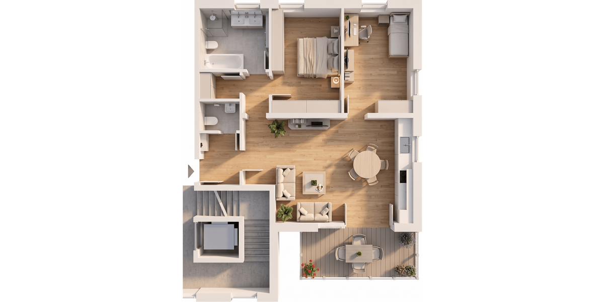 10% Rabatt bis August! Neubauprojekt „Panoramablick“ 3,5 Zi. Wohnung mit Balkon Aufzug & TG - Etagenwohnung Göggingen | Angebot:27532449