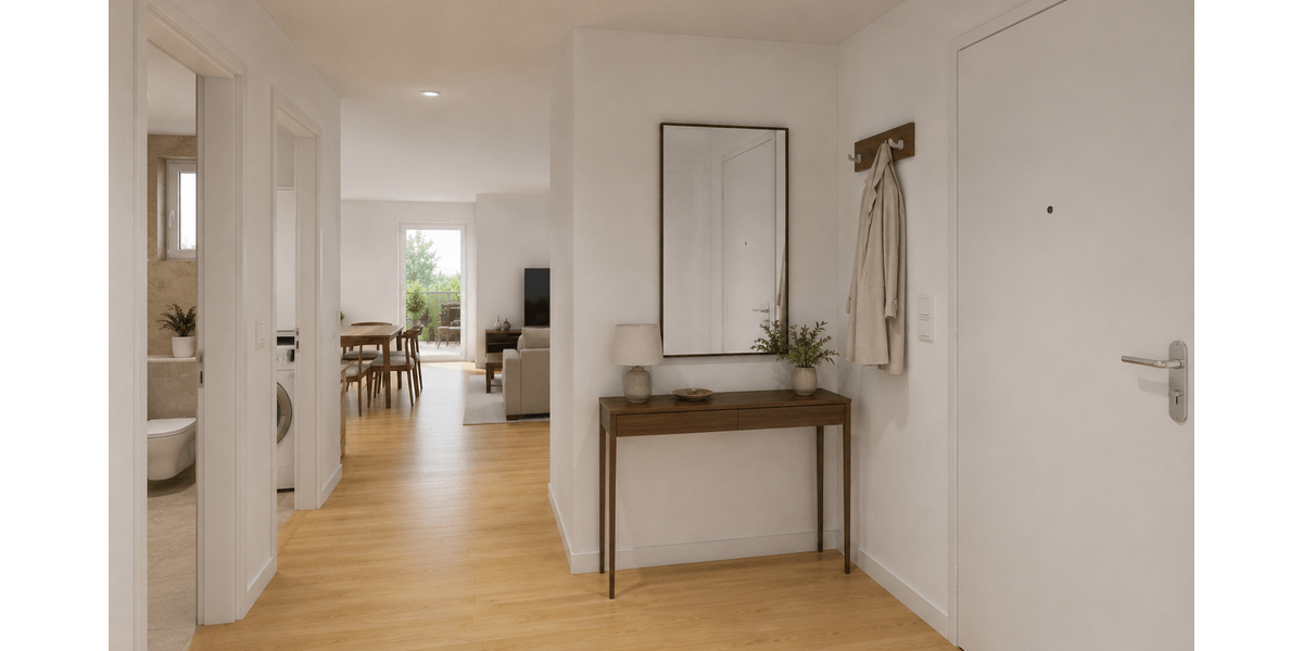 10% Rabatt bis Ende August! Neubauprojekt „Panoramablick“ 4,5 Zi. Wohnung mit Terrasse Aufzug & TG - Etagenwohnung Göggingen | Angebot:27532444