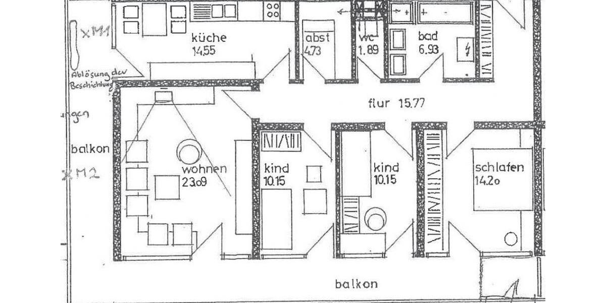 Etagenwohnung Giengen an der Brenz - 4 Zimmer, 107 m&sup2;, 247.000&euro; | Angebot:25922393