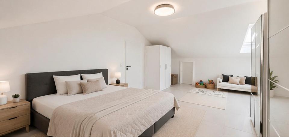 Dachgeschoßwohnung Aalen Dewangen - 3 Zimmer, 80 m&sup2;, 1.100&euro; | Angebot:26346906