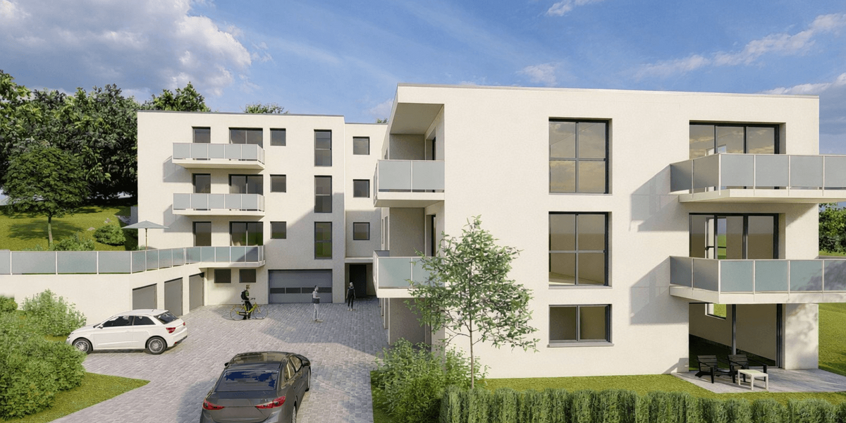 10% Rabatt bis August! Neubauprojekt „Panoramablick“ 3,5 Zi. Wohnung mit Balkon Aufzug & TG - Etagenwohnung Göggingen | Angebot:27532453