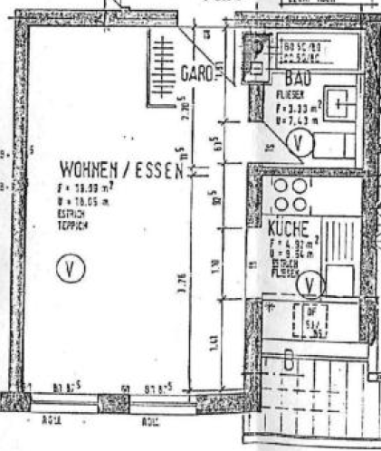 Etagenwohnung Obersontheim - 1 Zimmer, 25 m&sup2;, 390&euro; | Angebot:26687649