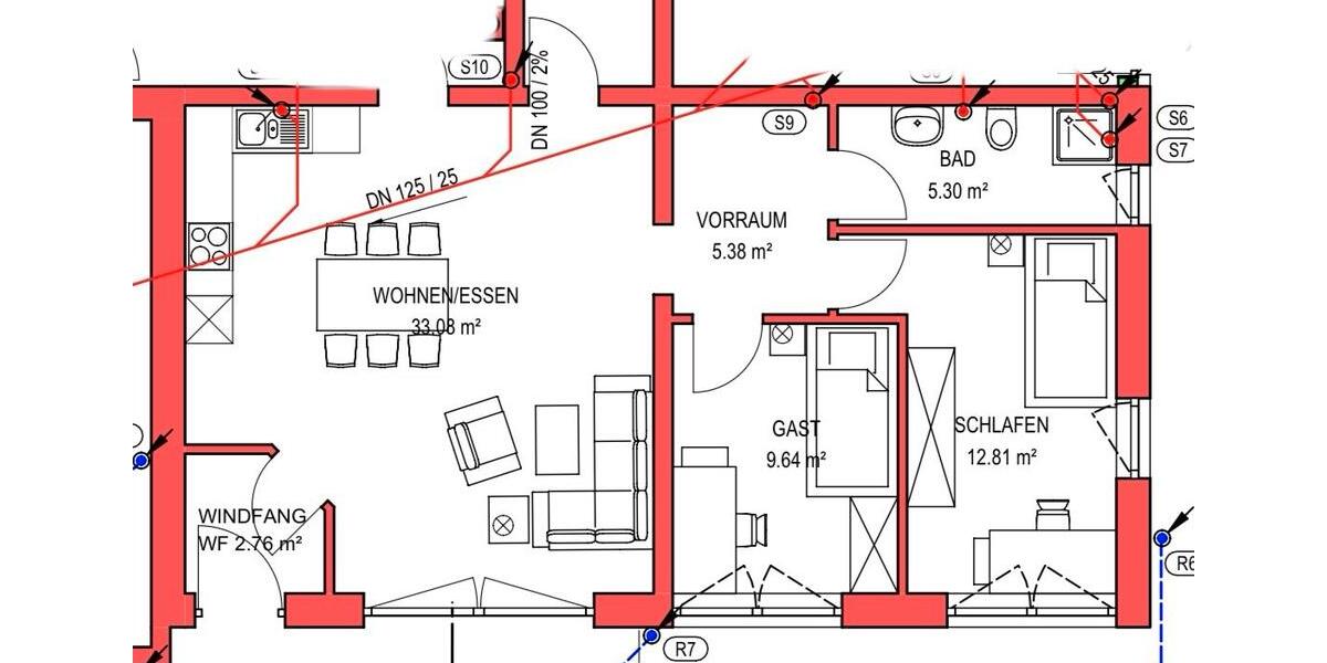 Erdgeschoßwohnung Mögglingen - 3 Zimmer, 76 m&sup2;, 1.100&euro; | Angebot:26357737