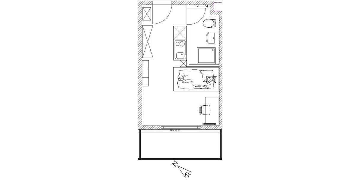 Etagenwohnung Aalen - 1 Zimmer, 24 m&sup2;, 430&euro; | Angebot:25735717