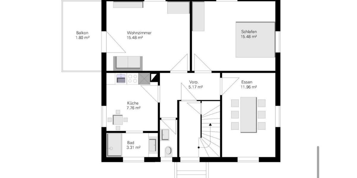Erdgeschoßwohnung Aalen - 3 Zimmer, 62 m&sup2;, 870&euro; | Angebot:25654046