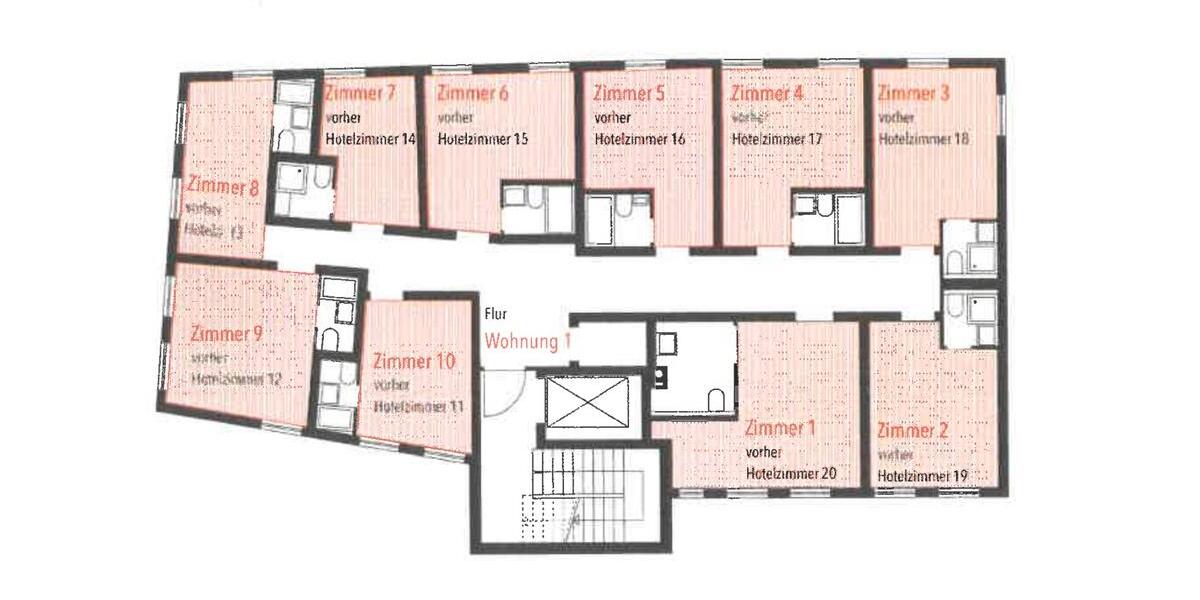 Etagenwohnung Schwäbisch Gmünd - 1 Zimmer, 20 m&sup2;, 500&euro; | Angebot:25725074
