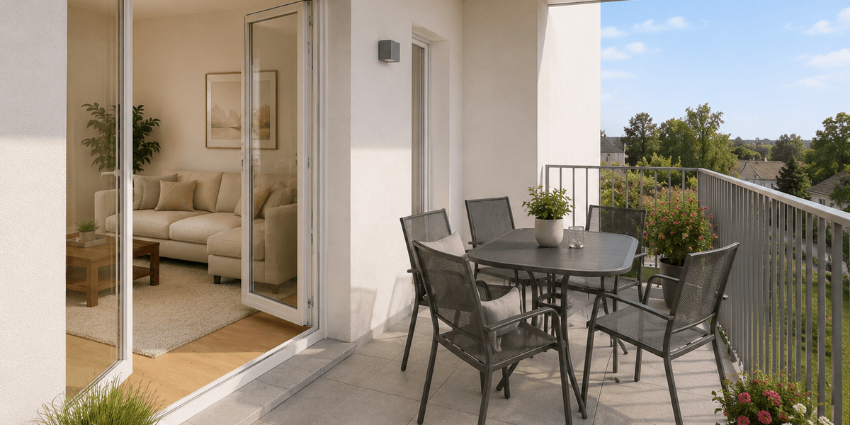10% Rabatt bis Ende August! Neubauprojekt „Panoramablick“ 3,5 Zi. Wohnung mit Balkon Aufzug & TG - Etagenwohnung Göggingen | Angebot:27532450