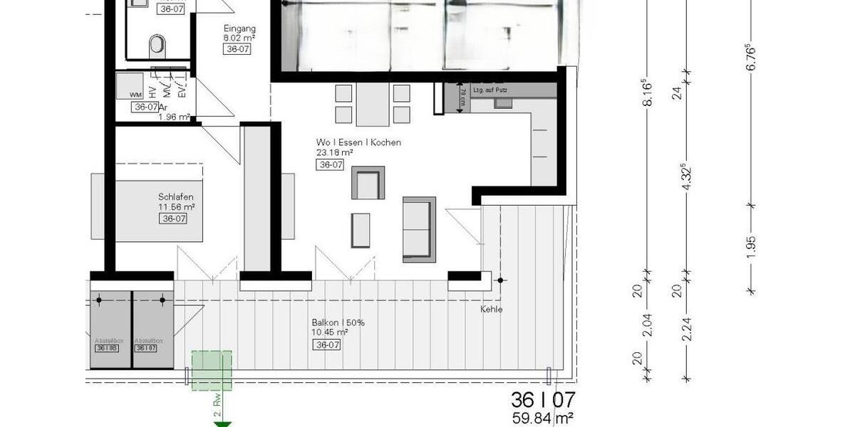 Etagenwohnung Essingen - 2 Zimmer, 60 m&sup2;, 873&euro; | Angebot:26453746