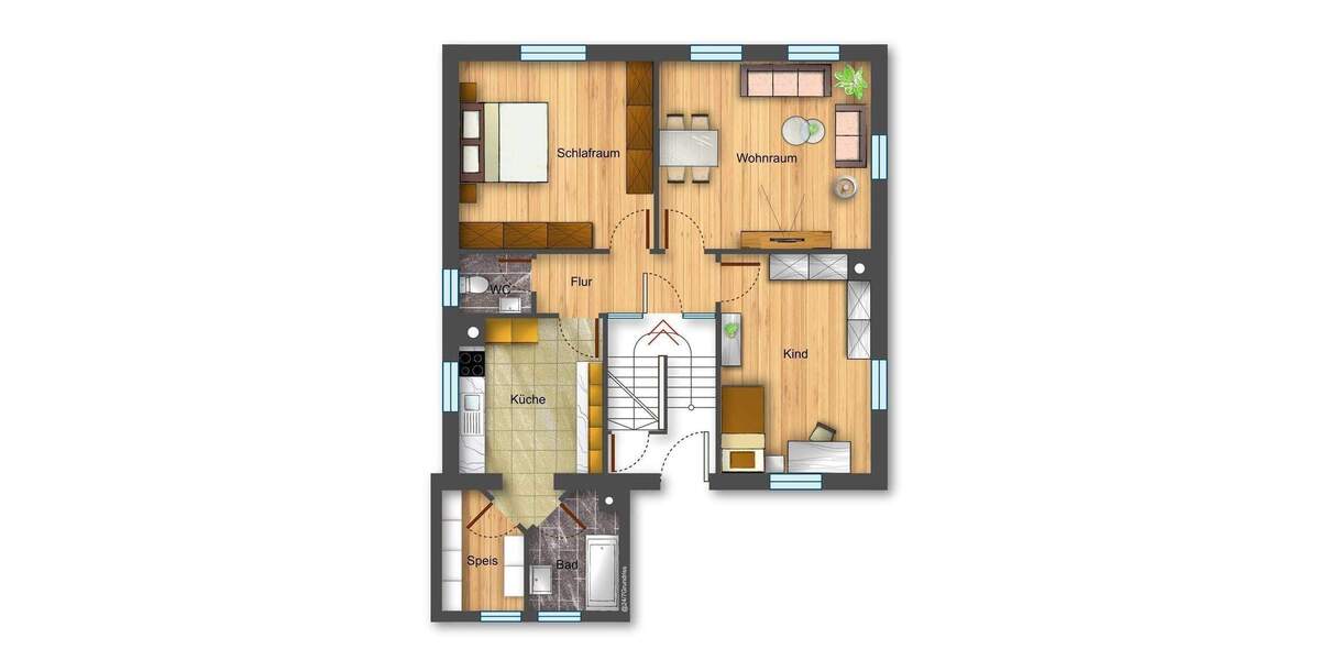 Etagenwohnung Heidenheim Innenstadt - 3 Zimmer, 80 m&sup2;, 155.000&euro; | Angebot:25678573