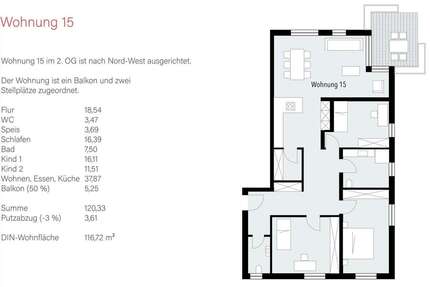 Wohnung Böbingen - 4.5 Zimmer, 117 m&sup2;, 476.000&euro; | Angebot:26854228