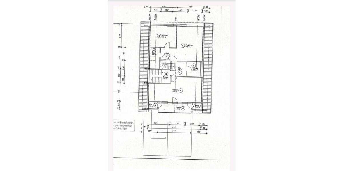 Dachgeschoßwohnung Obersontheim - 2.5 Zimmer, 100 m&sup2;, 720&euro; | Angebot:25903843