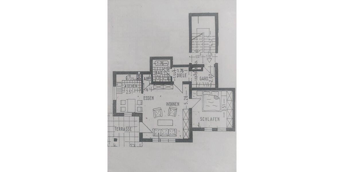Etagenwohnung Frankenhardt - 2 Zimmer, 61 m&sup2;, 500&euro; | Angebot:27595941