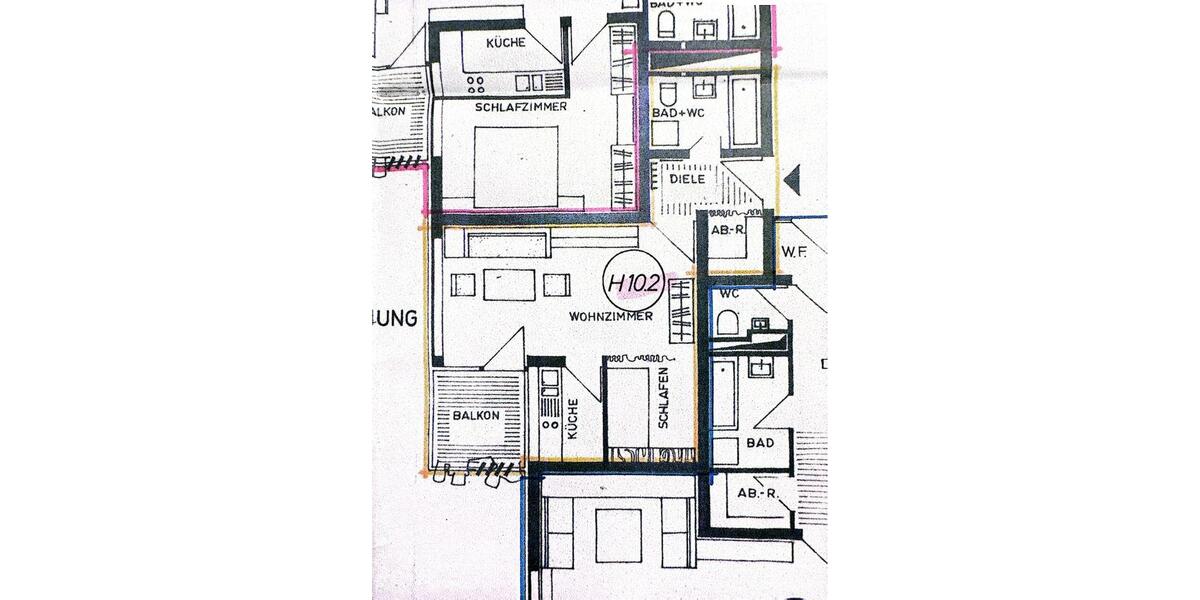 Etagenwohnung Heidenheim an der Brenz Aufhausen - 1.5 Zimmer, 38 m&sup2;, 530&euro; | Angebot:26677137