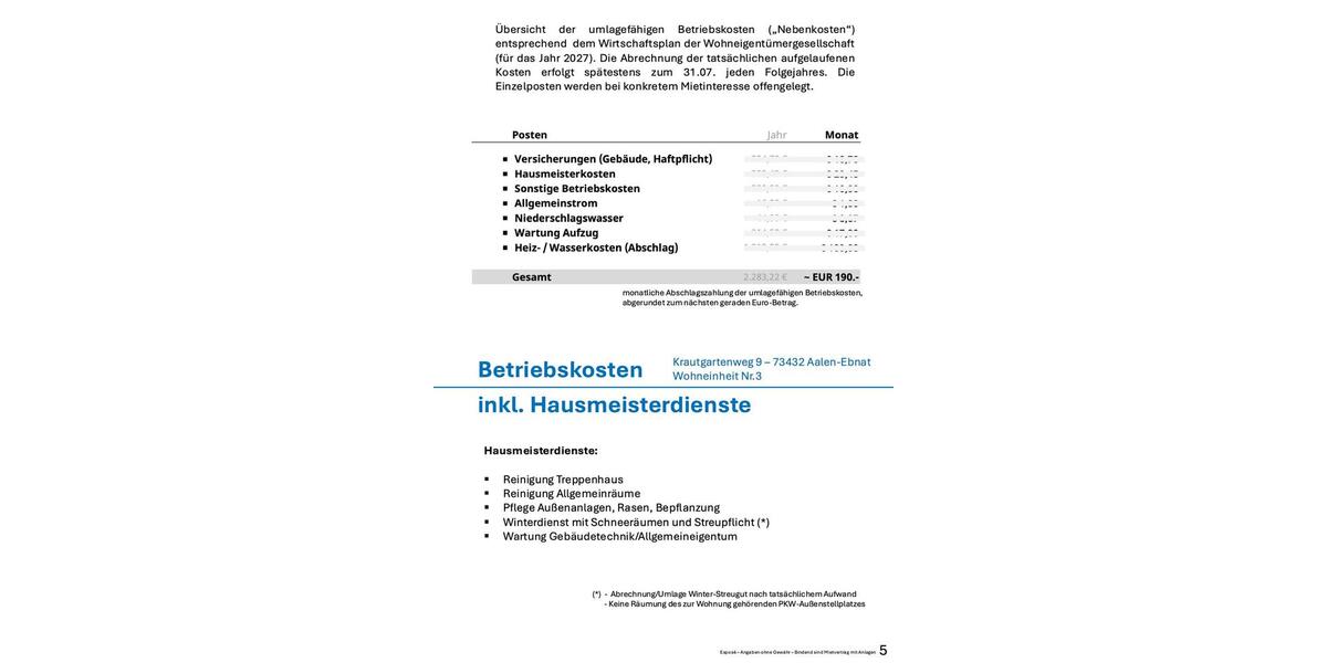 Erdgeschoßwohnung Aalen Ebnat - 1 Zimmer, 58 m&sup2;, 1.140&euro; | Angebot:27604322