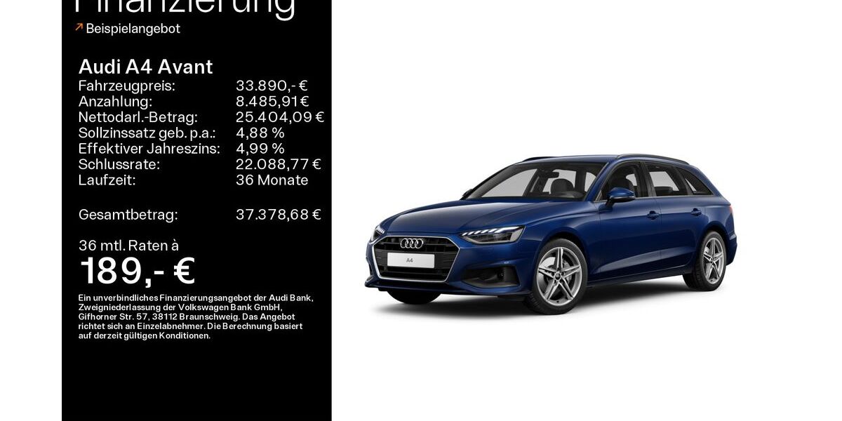 Audi A4 17.485 km 32.480 &euro; Heidenheim an der Brenz 89520