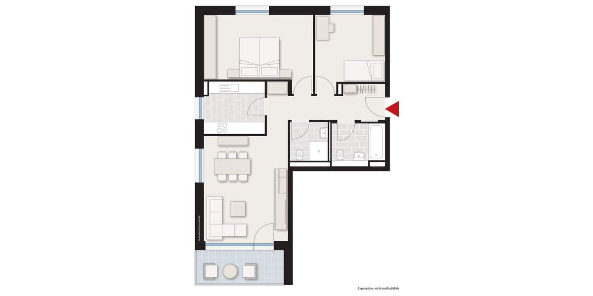 Etagenwohnung Aalen-Wasseralfingen Wasseralfingen - 3 Zimmer, 82 m&sup2;, 1.125&euro; | Angebot:25708932