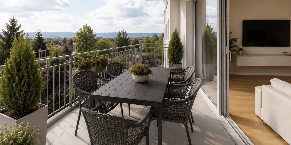 10% Rabatt bis August! Neubauprojekt „Panoramablick“ 3,5 Zi. Wohnung mit Balkon Aufzug & TG - Etagenwohnung Göggingen | Angebot:27532452