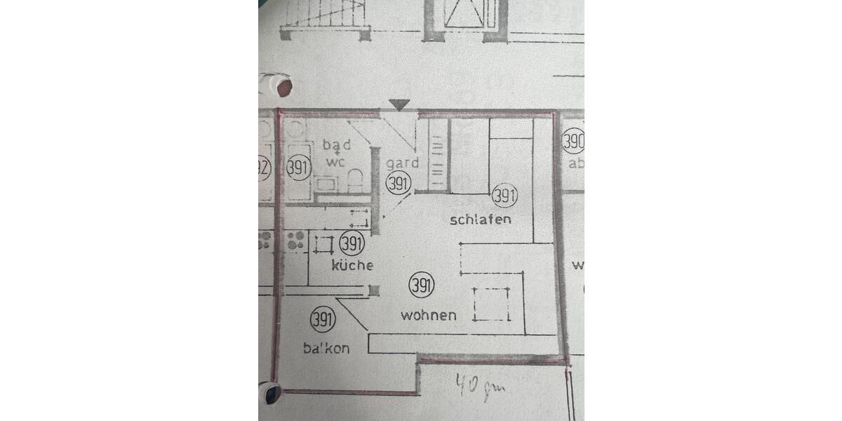 Etagenwohnung Schwäbisch Gmünd Bargau - 1 Zimmer, 40 m&sup2;, 110.000&euro; | Angebot:26991354