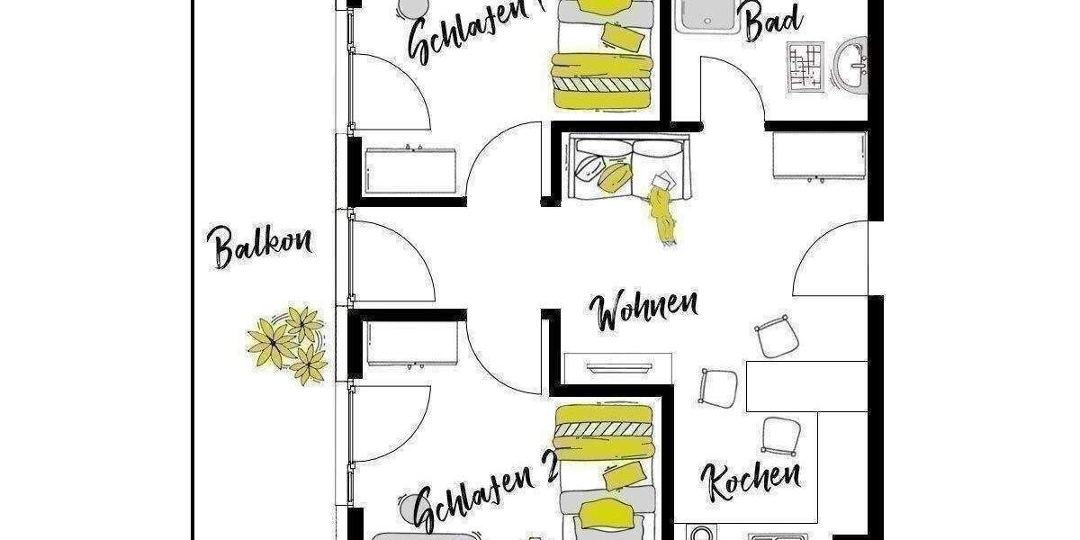 Etagenwohnung Schwäbisch Gmünd Unterbettringen - 2 Zimmer, 37 m&sup2;, 690&euro; | Angebot:26595444